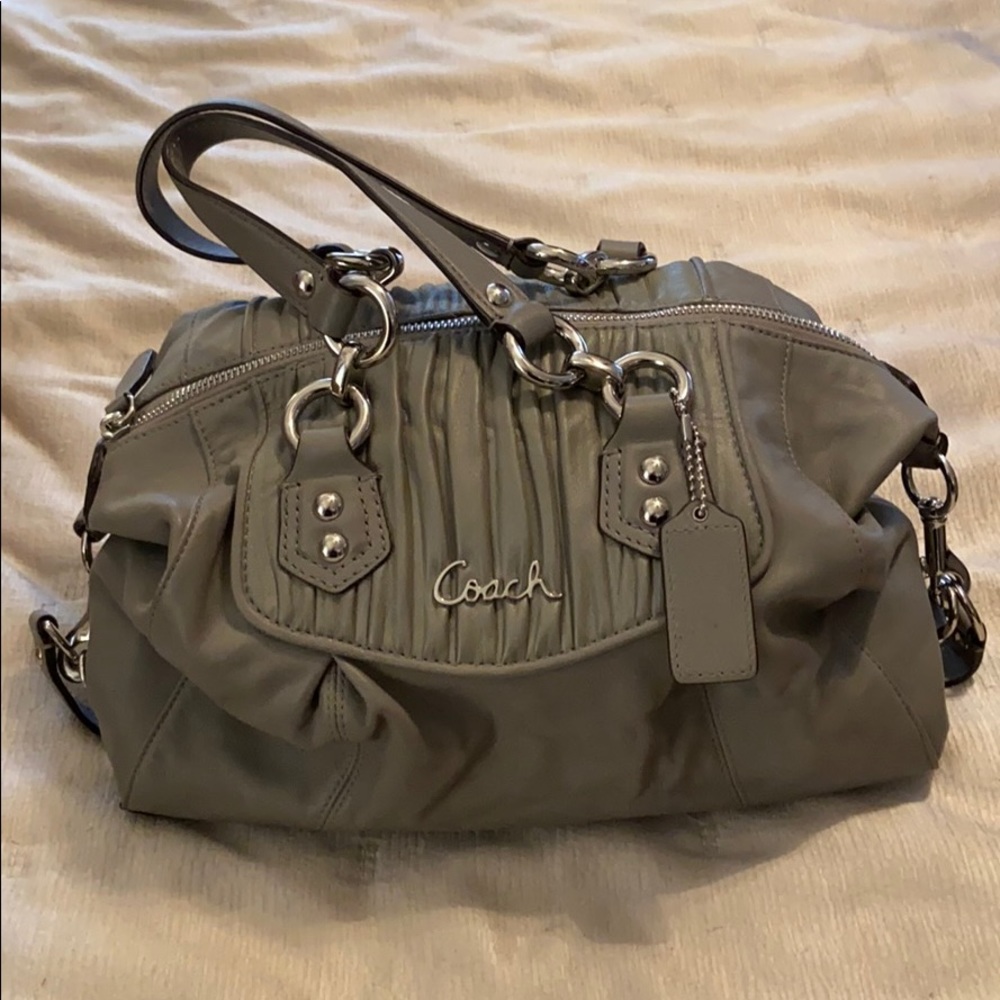 Coach gray satchel